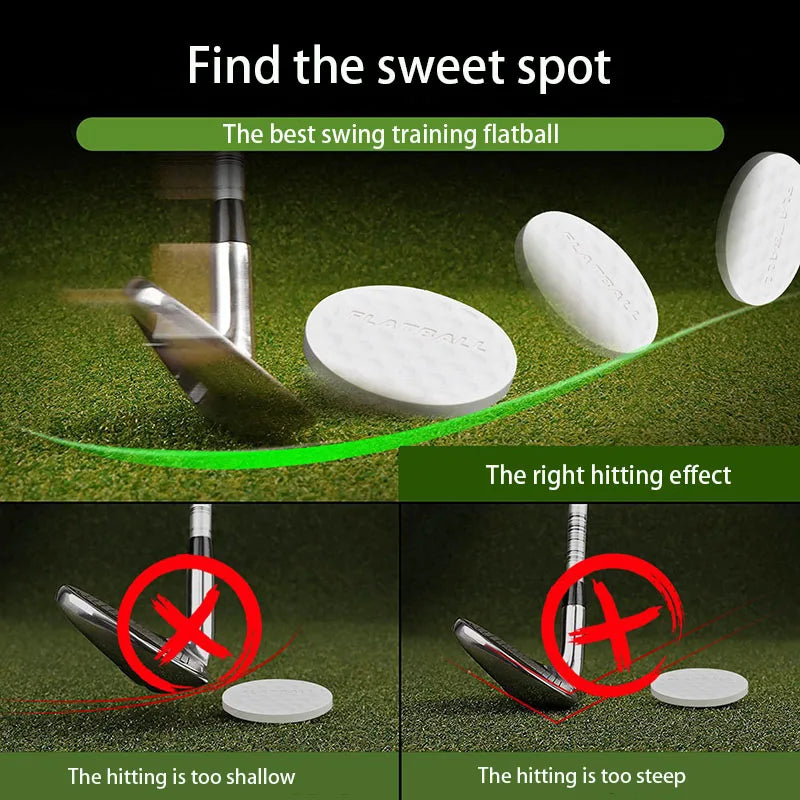 Golf Flatball Swing Training Tool Improve the Efficiency of the Hitting Suitable for Indoor and Outdoor Practice - Gofer It Golf